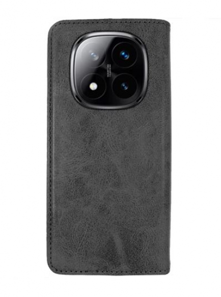Capa Xiaomi Redmi Note 14 Pro 5G, Redmo Note 14 Pro Plus Flip Book com Janela Preto