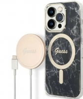 Capa Iphone 14 Pro 6.1" GUESS Magsafe + Charger GUBPP14LHMEACSH Preto em Blister