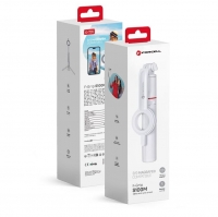 Selfie Stick FORCELL F-GRIP MagSelfie S100M com Controlo Remoto Branco