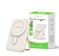Powerbank RIXUS RXPB37 10000 mAh Magsafe com Suporte Dobravel Rose Gold